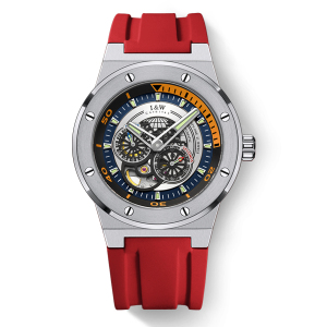 瑞士品牌I&W CARNIVAL爱沃驰手表全自动机械表男表防水时尚橡胶带轻奢镂空小众设计个性腕表619G