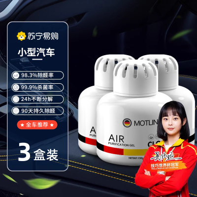 [3盒装]新车除甲醛除异味车内专用空气净化器汽车车载去味除臭清除剂神器