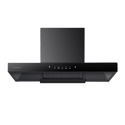 创维抽油烟机家用欧式顶吸式油烟机T型抽烟机18立方爆炒大风量排烟机高温自清洗Y1P