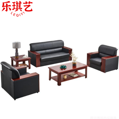 乐琪艺会客沙发1+1+3+茶几+方几套