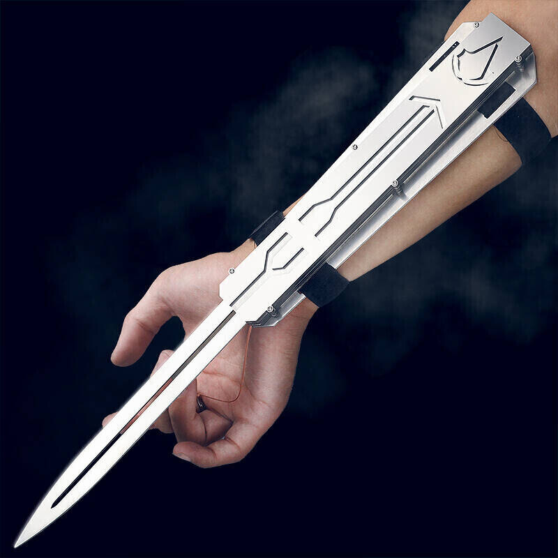 刺客信条4袖剑黑旗爱德华cosplay道具大枭雄袖箭袖剑 不锈钢版