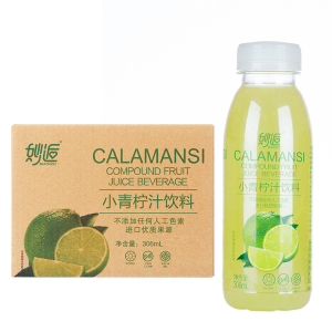 妙逅 小青柠汁饮料 306ml*12瓶 箱