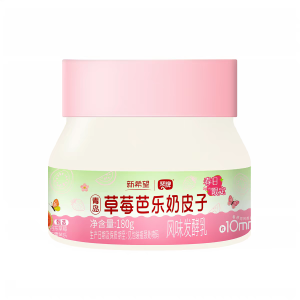 新希望琴牌草莓芭乐奶皮子180g*5罐正品低温分层厚奶皮酸奶青岛特产