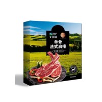 大庄园 羊排单骨法式肩排330g*3袋装约2片