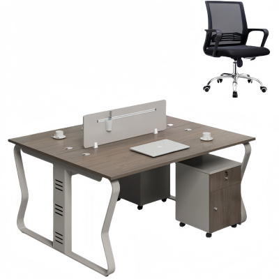 悦兴诚会议桌 双人位含椅120*120cm套