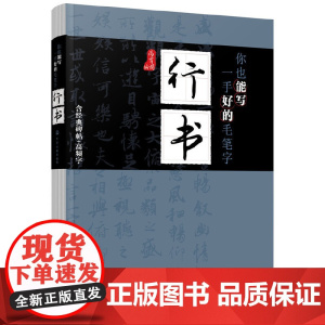 你也能写一手好的毛笔字行书 书法练习书籍 写毛笔字教学教程范字临摹教材毛笔书籍毛笔字帖软笔毛笔硬笔书法经典碑帖与高频字例