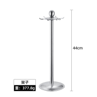 304不锈钢锅铲 炒菜铲子厨具套装防烫木柄汤勺子家用漏勺炒勺 敬平 360度旋转架子