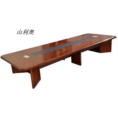 山利奥大型会议桌实木会议桌5000*1400*760张(可定制)