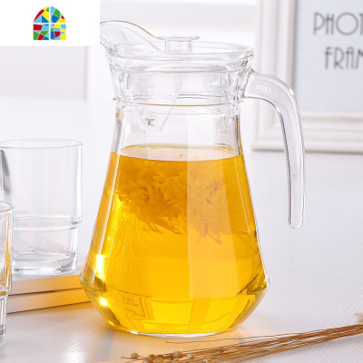 加厚大容量玻璃水壶 冷水壶饮料壶凉水壶果汁壶扎啤壶家用水瓶 FENGHOU 0.6升八角壶