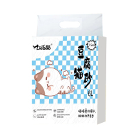 豆腐猫砂6l/袋4斤除臭无尘猫砂膨润土砂混合豆腐砂绿茶味原味经典