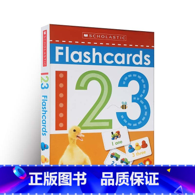 闪卡:123(数字) [正版]新版英文原版 scholatic First 100 words lift the fla