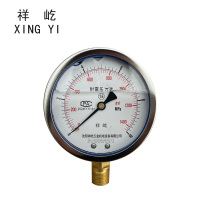 祥屹 耐震压力表 YTN100 0-10Mpa 块