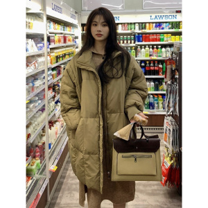 年新款羽绒棉服大码女冬韩版中长款棉袄加厚宽松过膝棉衣外套
