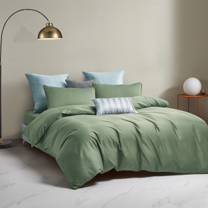 罗莱家纺 简粹60S全棉贡缎四件套绿色220*250cm(单位:套) 绿色 1.8m床