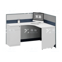 臻远 ZYGW-032屏风工作卡位职员桌办公桌 L型单人位