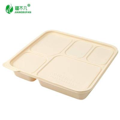 疆不凡可降解五格餐盒1250ml 箱