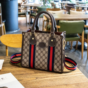 斯妮拉欧美时尚女包2023新款女士手提包大容量包包女简约百搭大气单肩包斜挎包托特方可调节双肩带包 咖啡色大号