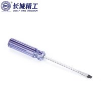 长城精工 Cr-V蓝透双色彩条柄螺丝批 一字起子改锥工具 3*50mm 274123 10把(20把起订)