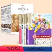 [全8册]四大名著+中华上下五千年 [正版]四大名著小学生版注音版全套4册 西游记三国演义水浒传红楼梦原著思维导图儿童版