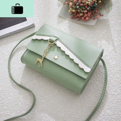 包包女斜挎2020新款撞色迷你小方包时尚百搭小清新单肩包手机包NEW LAKE女士单肩包