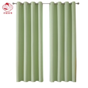 织娘故事 窗帘 椰子绒麻定制 米