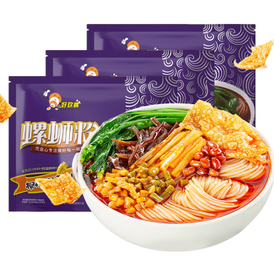 螺蛳粉 螺狮粉 螺丝粉 好欢螺 好欢螺螺狮粉(400g) ｜ 大統華超級市場