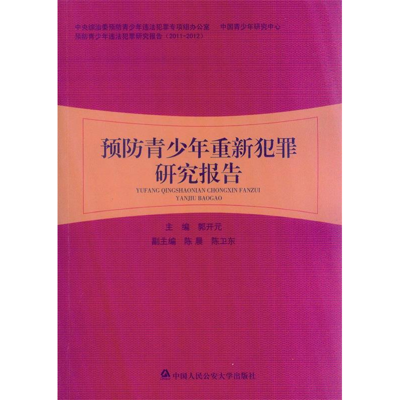 正版新书]预防青少年重新犯罪研究报告郭开元9787565312878