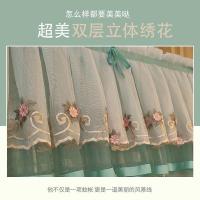 美帮汇u型导轨蚊帐家用落地加密1.5m/1.8m床2米公主风欧式纹账支架夏季