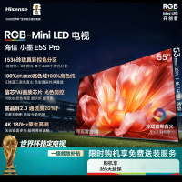 海信电视小墨 55E5S Pro 55英寸 RGB-MiniLED玲珑真彩背光 信芯芯片 墨晶屏高刷超薄