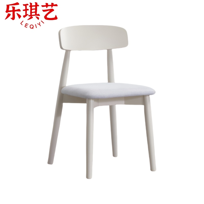 乐琪艺 实木餐椅 白色 把