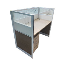 广亿隆办公桌屏风桌一字单人位组合桌