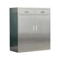 汉诺鑫威不锈钢文件柜档案柜资料柜器械柜储物柜仪器柜304全不锈钢二斗矮柜