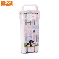 拓栢 路外宣传水彩笔可定制12色 T-12S 盒