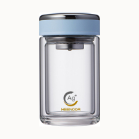 希诺 双层抗菌玻璃杯295ml XN-1955/个