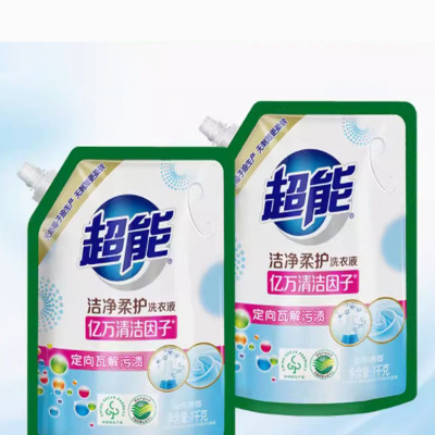 嘉创优品 超能洗衣液自然清香持久除菌袋装 新老包装随机发货 1kg*2袋