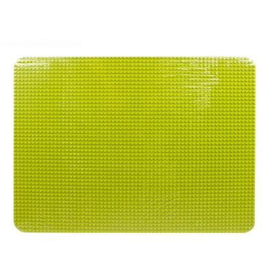 兼容乐高底板积木大底板小颗粒超大号地板底座底版幼儿园积木墙壁果绿（38.5*51cm）