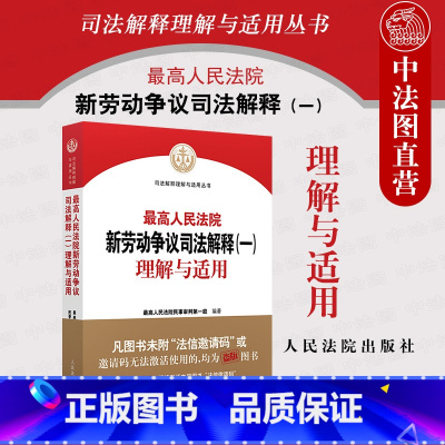 [正版]中法图 人民法院新劳动争议司法解释一理解与适用 人民法院 新劳动争议司法解释条文主旨理解司法实务案例分析法律工