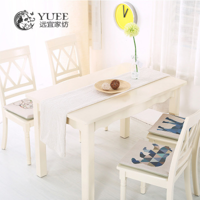 远仿亚麻透气记忆棉办公室椅子坐垫欧式餐椅垫四季加厚可拆洗