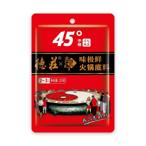 德庄联名火锅底料味极鲜牛油45度麻辣烫125g正宗重庆调料麻辣锅-J