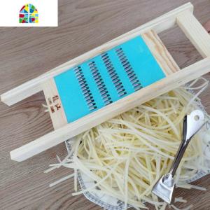 胡萝卜刨丝简单切条器粗丝厨具食堂土豆丝檫子削皮插丝板细切丝机 FENGHOU 龙江2毫米细丝款[赠削皮器]-U