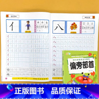 偏旁部首 幼小衔接黄金小课堂 [正版]拼音笔顺偏旁汉字描红300字写字描红本天天练全套幼小衔接一日一练幼儿园中班大班5/