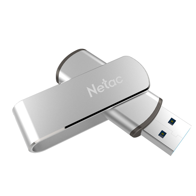 朗科(Netac)U盘16GUSB3.0高速创意U388金属旋转U盘带指示灯