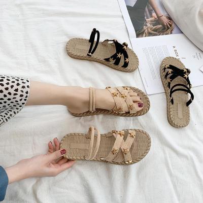 凉拖鞋女夏外穿新款网红ins风少女心时尚百搭学生沙滩可湿水QW-0162