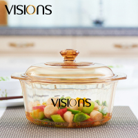 康宁餐具 VISIONS耐高温透明锅晶钻系列4.1L 一锅多用不挑炉灶