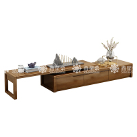 鑫星奈 简约实木电视柜可伸缩电视柜