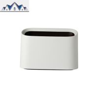 北欧桌面垃圾桶小号创意简约迷你桌上茶几带盖按压式垃圾筒家用 三维工匠