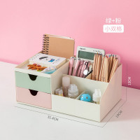 笔筒创意时尚可爱少女ins装放笔的收纳盒多功能笔简北欧个性简约 三维工匠 套装2[省4元]