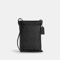 COACH/蔻驰男士百搭斜挎包帆布签名款调节肩带多功能休闲潮包