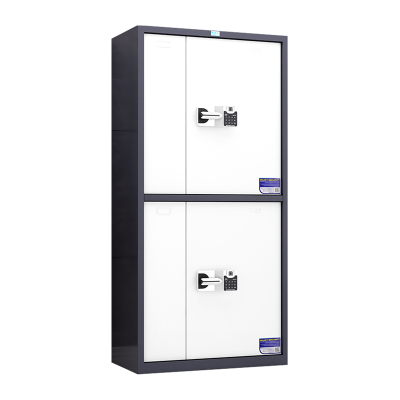 臻远 ZY5121116 文件柜档案资料柜钢制密码锁 灰白套通双节智能指纹锁