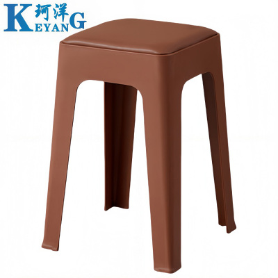 珂洋 塑料凳 软包(咖色) 个